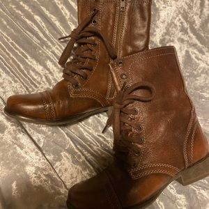 Steve Madden brown combat boots